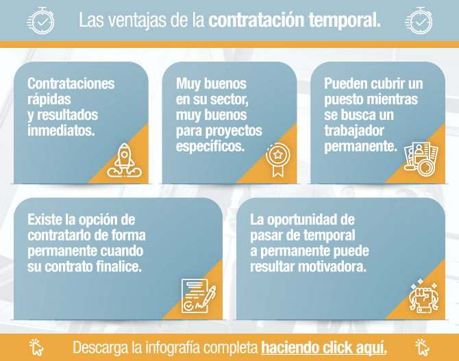 Las ventajas de la contratación temporal